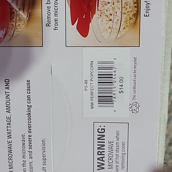 PROGRESSIVE PREP SOLUTIONS RED PERFECT POP MICROWAVE POPCORN MAKER - Picture 8 of 9